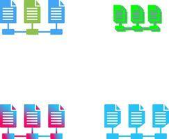 Netzwerk Dateien Symbol Design vektor