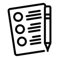 Checkliste Symbol mit Stift Illustration vektor