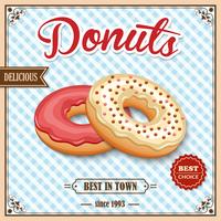 Donut Retro Poster