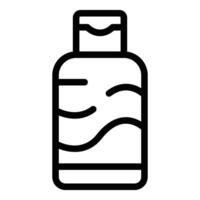 illustration av plast flaska ikon vektor