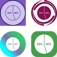 kandidat statistik ikon design vektor