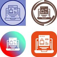 Online-Shopping-Icon-Design vektor