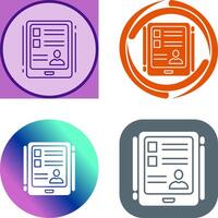 Tablet-Icon-Design vektor