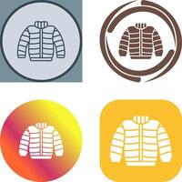 vinter- kläder ikon design vektor