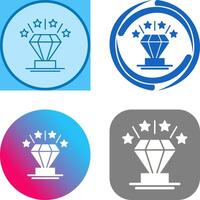 Diamant-Icon-Design vektor