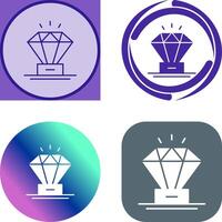 Diamant-Icon-Design vektor