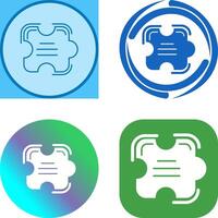 Puzzle-Icon-Design vektor