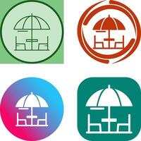 Regenschirm-Icon-Design vektor