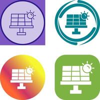 Solarenergie-Icon-Design vektor