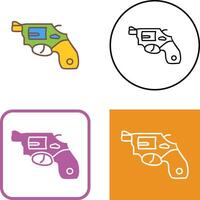 einzigartig Revolver Symbol Design vektor