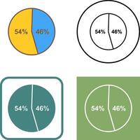 kandidat statistik ikon design vektor