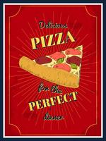 Pizza-Poster vektor