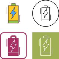 Batterie-Icon-Design vektor