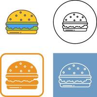 Burger-Icon-Design vektor