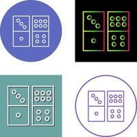 Domino Spiel Symbol Design vektor