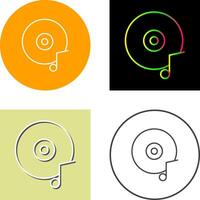 Musik- CD Symbol Design vektor