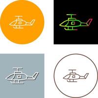 Militärhubschrauber-Icon-Design vektor