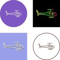 Helikopter-Icon-Design vektor