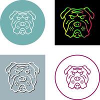 Bulldogge Symbol Design vektor