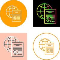 globales Icon-Design vektor