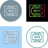 Abstimmung Aufkleber Symbol Design vektor