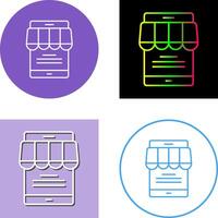 Online-Shop-Icon-Design vektor