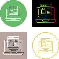 Online-Shopping-Icon-Design vektor