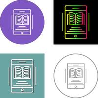 E-Book-Icon-Design vektor