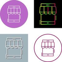 Online-Shop-Icon-Design vektor