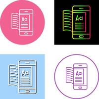 E-Book-Icon-Design vektor