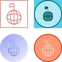 einzigartig global Signale Symbol Design vektor