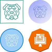 Bulldogge Symbol Design vektor