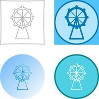 Riesenrad-Icon-Design vektor