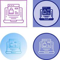 Online-Shopping-Icon-Design vektor