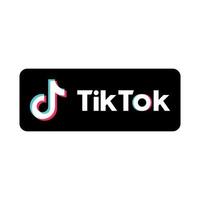 tiktok tik tok musikaliskt logotyp ikon sociala medier ikoner set logotyp vektor illustratör