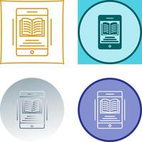 E-Book-Icon-Design vektor