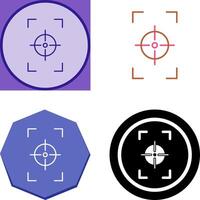 einzigartig Fokus Vertikale Symbol Design vektor