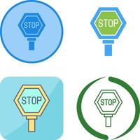 Stop-Schild-Icon-Design vektor