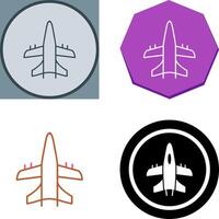 Militär- Flugzeug Symbol Design vektor