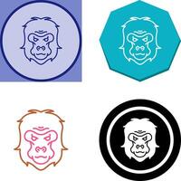 gorilla ikon design vektor