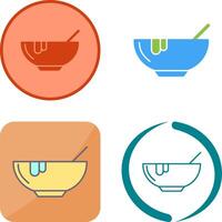 Suppe-Icon-Design vektor