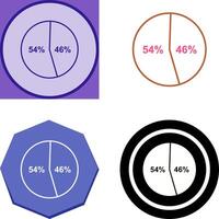 kandidat statistik ikon design vektor