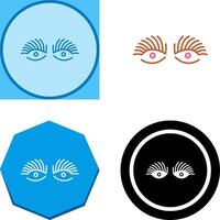 lange Wimpern Symbol Design vektor