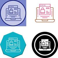 Online-Shopping-Icon-Design vektor