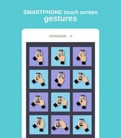 Berührungsgesten auf dem Smartphone vektor