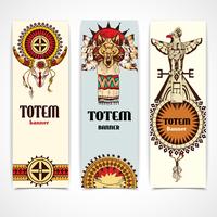 Tribal banners vertikala vektor