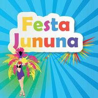 festa junina hintergrund vektorillustration vektor