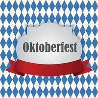 oktoberfest blaue hintergrundvektorillustration vektor