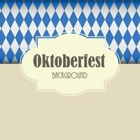 oktoberfest blaue hintergrundvektorillustration vektor