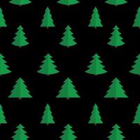 Weihnachten flacher Baum nahtlose Muster Hintergrund Vektor-Illustration vektor